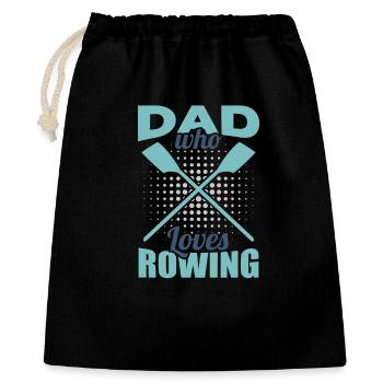 Père aviron - Sac cadeau 40 x 50 cm - noir - Devant