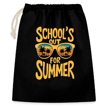 Summer sunset sunglasses design - Gift Bag 40 x 50 cm - black - Front