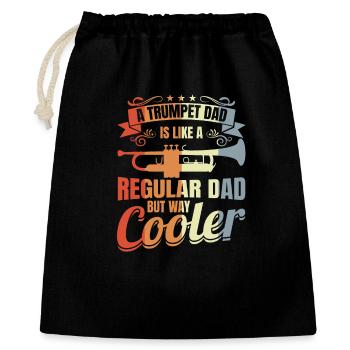 Trumpet player father - Gift Bag 40 x 50 cm - black - Front