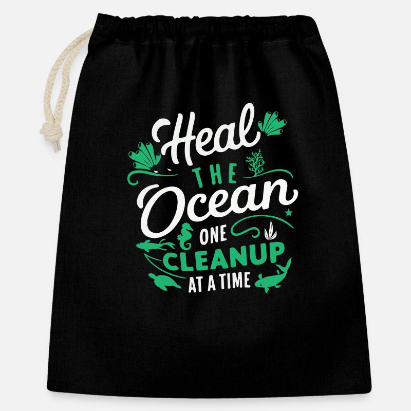Ocean Save Purification Step - Gift Bag 40 x 50 cm - black