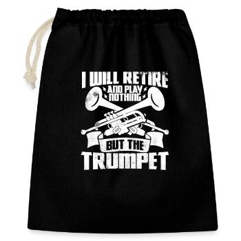 Trumpets Grandpa - Gift Bag 40 x 50 cm - black - Front