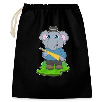 Elephant Umbrella - Gift Bag 40 x 50 cm - black - Front