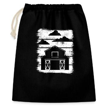 Barn Drawing - Gift Bag 40 x 50 cm - black - Front