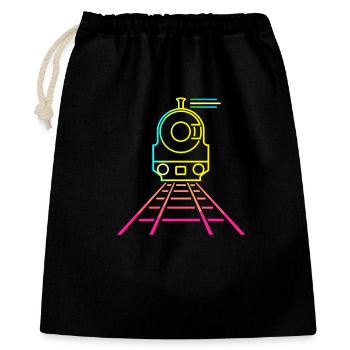 Railroad Cartoon Style - Gift Bag 40 x 50 cm - black - Front