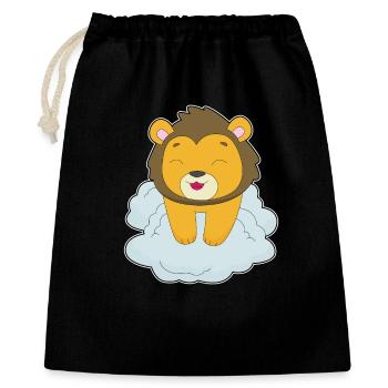 Nuages de lions - Sac cadeau 40 x 50 cm - noir - Devant