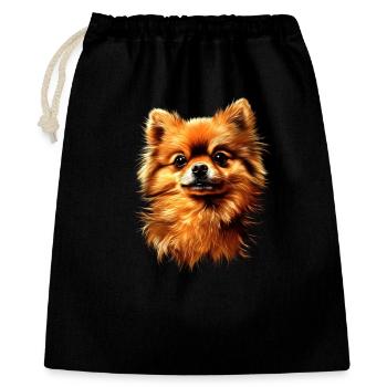 Pomeranian Pomeranian Pom Sweet German Spitz - Gift Bag 40 x 50 cm - black - Front