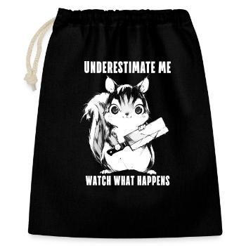 Crazy Squirrel Anime Kawaii Gift - Gift Bag 40 x 50 cm - black - Front