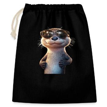 Otter Sea Otter Otter Marten Love Cute Otter - Gift Bag 40 x 50 cm - black - Front