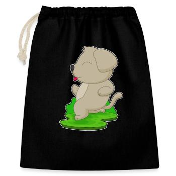 Chien Jogger Jogging Sport - Sac cadeau 40 x 50 cm - noir - Devant