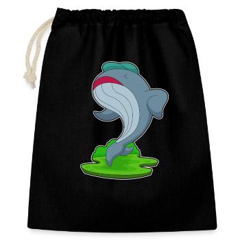 Baleine Jogger Jogging Sport - Sac cadeau 40 x 50 cm - noir - Devant