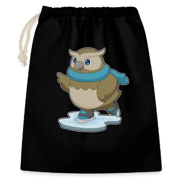 Owl patins à glace - Sac cadeau 40 x 50 cm - noir - Devant