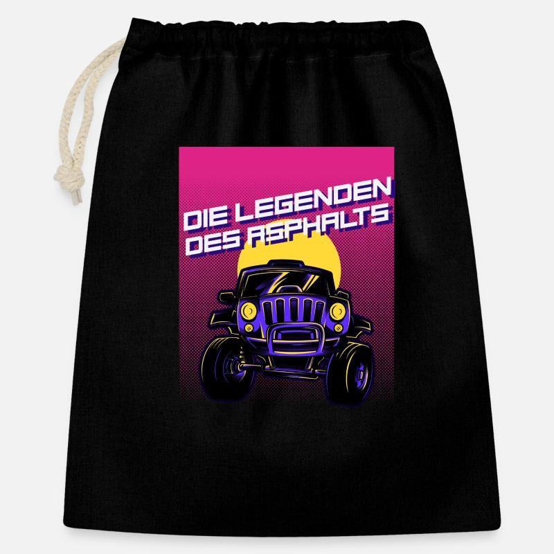 Les légendes de l’asphalte - Sac cadeau 40 x 50 cm - noir