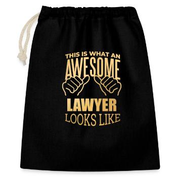 Lawyer - Gift Bag 40 x 50 cm - black - Front