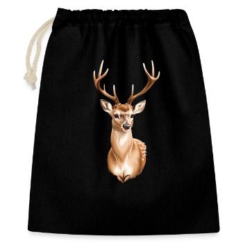 Cute fawn - Gift Bag 40 x 50 cm - black - Front