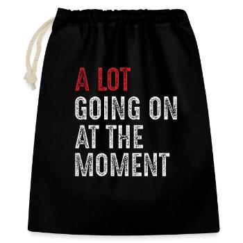 a lot going on at the moment - Gift Bag 40 x 50 cm - black - Front