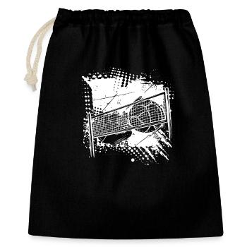 Dessin de volley-ball - Sac cadeau 40 x 50 cm - noir - Devant
