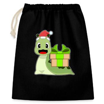Snail Christmas Package - Gift Bag 40 x 50 cm - black - Front