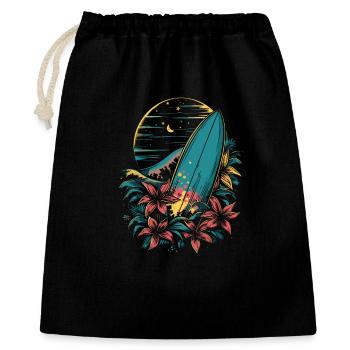 Surfboard Cartoon - Gift Bag 40 x 50 cm - black - Front
