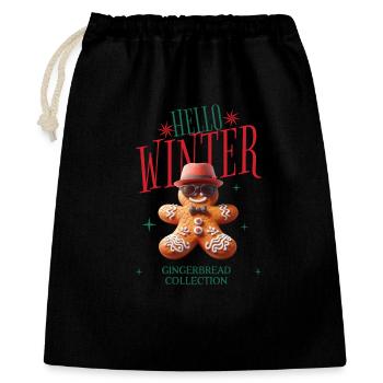 Gingerbread Collection - Gift Bag 40 x 50 cm - black - Front