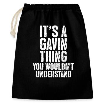 It's a gavin thing - Gift Bag 40 x 50 cm - black - Front