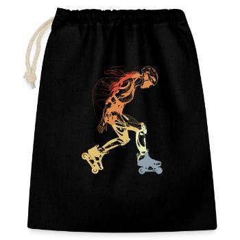 Vintage Roller Skate Girl - Gift Bag 40 x 50 cm - black - Front