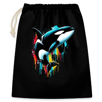 Killer whale - Gift Bag 40 x 50 cm - black - Front