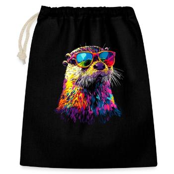 Otter Sea Otter Otter Marten Love Cute Otter - Gift Bag 40 x 50 cm - black - Front