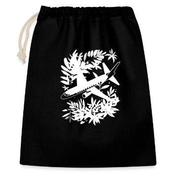 Airplane Comic Style - Gift Bag 40 x 50 cm - black - Front
