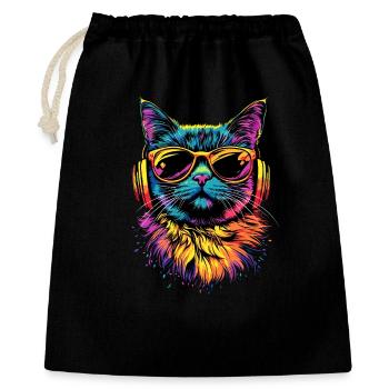 Britisch Kurzhaar Katze BKH Katzenmama Süße Katzen - Geschenkbeutel aus Baumwolle (40 x 50 cm) - Schwarz - Vorne