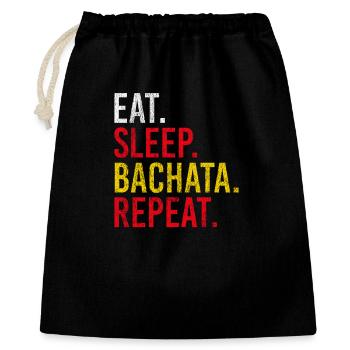 Eat Sleep Bachata Repeat Sensual Dance - Gift Bag 40 x 50 cm - black - Front