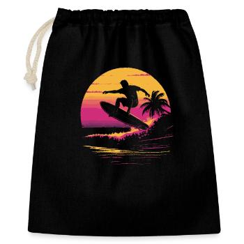 Surfer 90s - Gift Bag 40 x 50 cm - black - Front