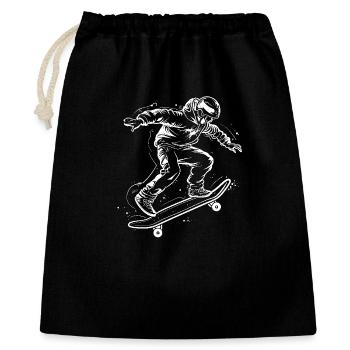 Croquis de skateur - Sac cadeau 40 x 50 cm - noir - Devant
