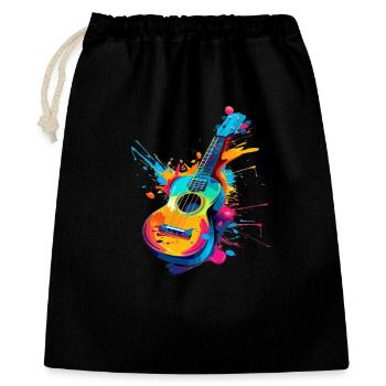 Ukulele Street Art - Gift Bag 40 x 50 cm - black - Front