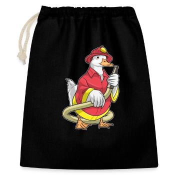 Duck Firefighter Fire Hose Fire Brigade - Gift Bag 40 x 50 cm - black - Front
