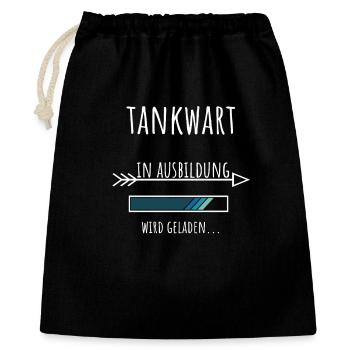 Tankwart Ausbildung Beruf Geschenk - Geschenkbeutel aus Baumwolle (40 x 50 cm) - Schwarz - Vorne