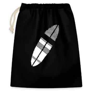 planche de surf Pixel Graphic - Sac cadeau 40 x 50 cm - noir - Devant