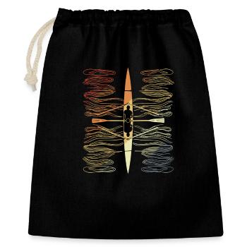 Aviron d’époque - Sac cadeau 40 x 50 cm - noir - Devant