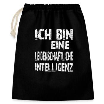 AI saying a passionate intelligence - Gift Bag 40 x 50 cm - black - Front