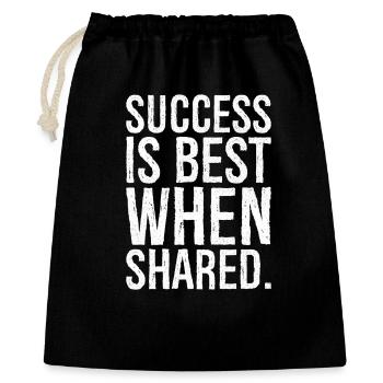 success is best when shared - Gift Bag 40 x 50 cm - black - Front