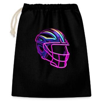 Lacrosse Helmet Synthwave - Gift Bag 40 x 50 cm - black - Front