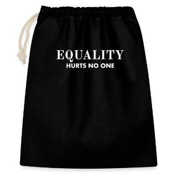 L’égalité ne fait de mal à personne Mois de la fierté LGBTQ - Sac cadeau 40 x 50 cm - noir - Devant