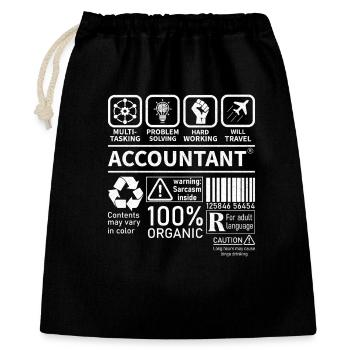 Multi-tâches Résolution de problèmes Voyage dur - Sac cadeau 40 x 50 cm - noir - Devant