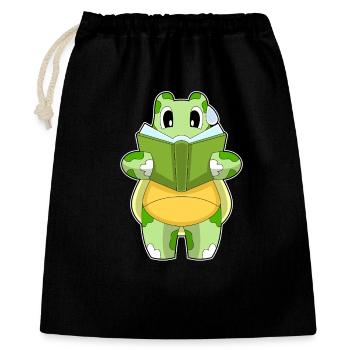 Livre des nerds de la Tortue - Sac cadeau 40 x 50 cm - noir - Devant