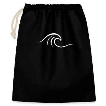 Surfer Wave Gift Surfer Boy Girl Dude Surf - Gift Bag 40 x 50 cm - black - Front