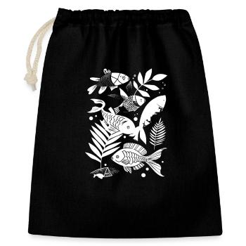 Fishing Cartoon Look - Gift Bag 40 x 50 cm - black - Front