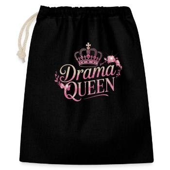 Drama Queen Königin Prinzessin Selbstwert Frauen - Geschenkbeutel aus Baumwolle (40 x 50 cm) - Schwarz - Vorne