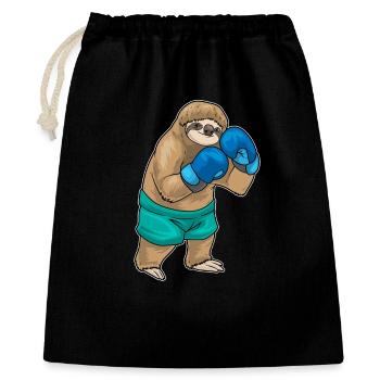 Sloth Boxer Gants de boxe Boxe - Sac cadeau 40 x 50 cm - noir - Devant