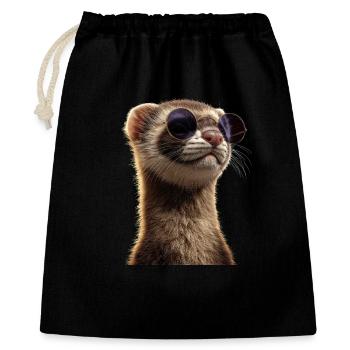 Furet Furet Putois Martre Belette Mignon Furet - Sac cadeau 40 x 50 cm - noir - Devant