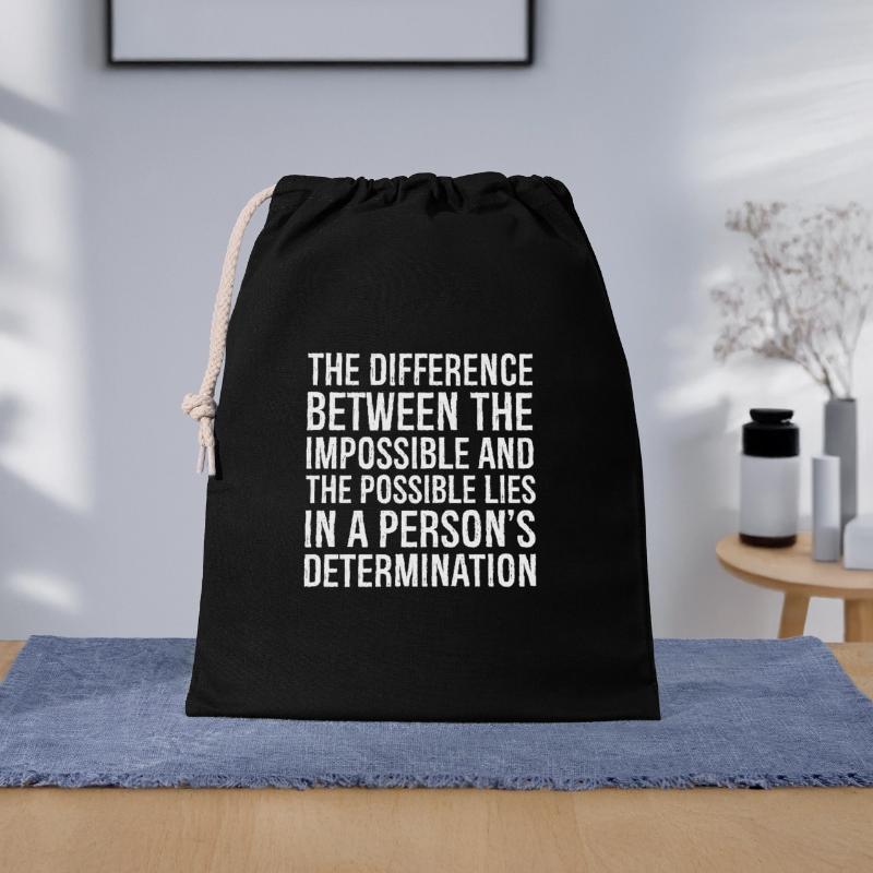the difference between the impossible and the Gift Bag 40 x 50 cm