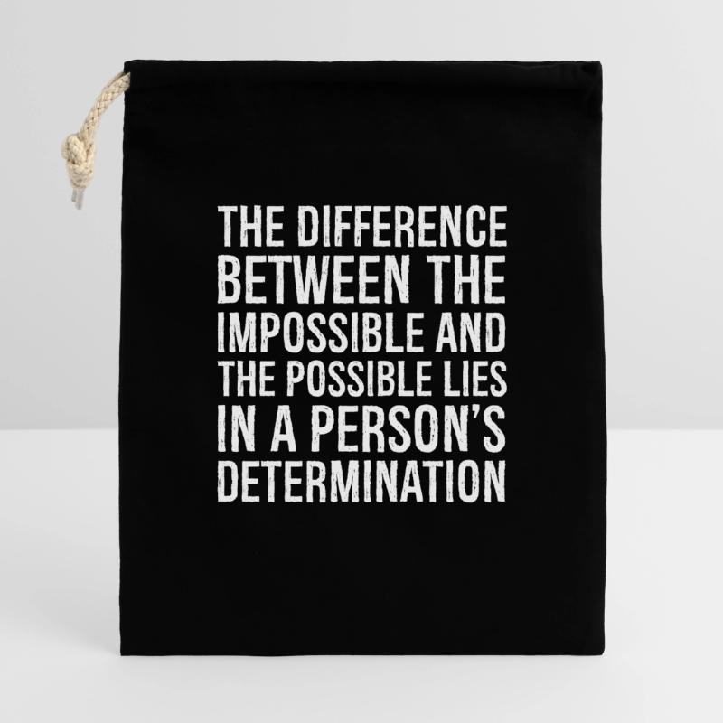 the difference between the impossible and the Gift Bag 40 x 50 cm